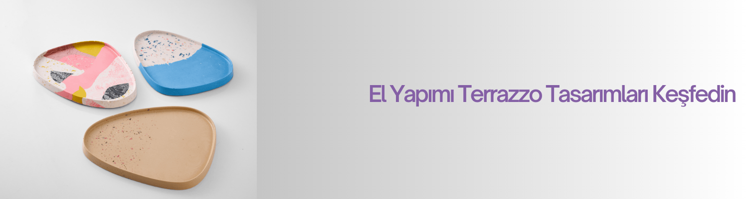 Terrazzo Tasarım Tepsiler