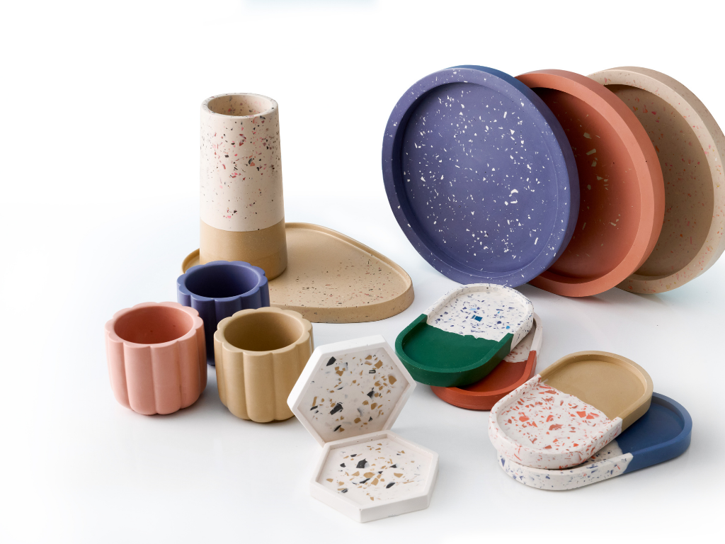 handmade terrazzo trays