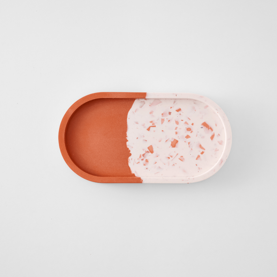 Oval Terrazzo Tepsi