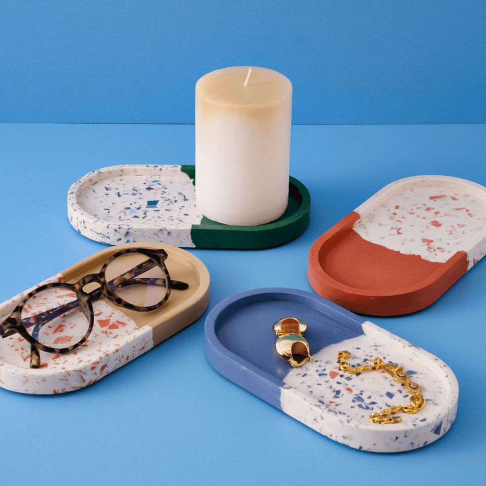 Oval Terrazzo Tepsi