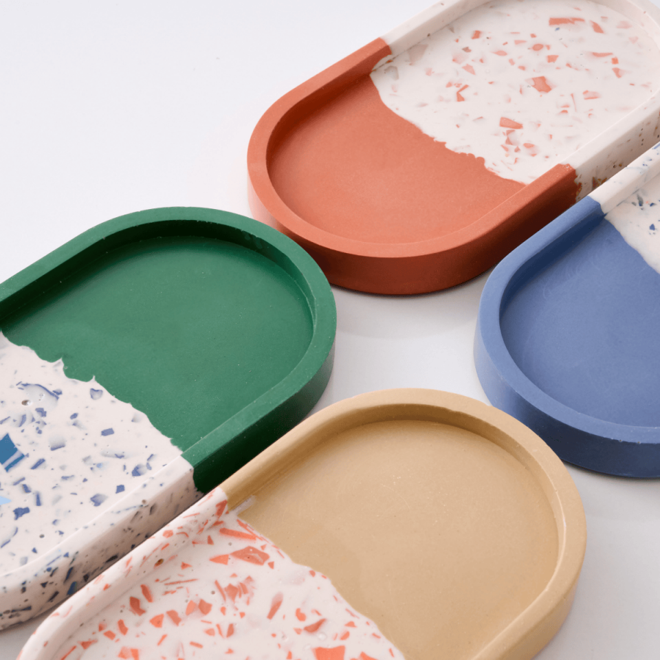 Oval Terrazzo Tepsi