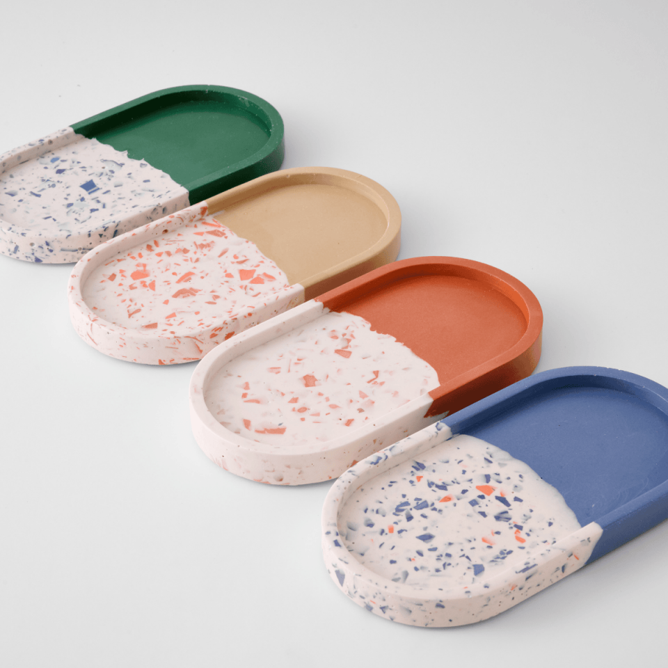 Oval Terrazzo Tepsi