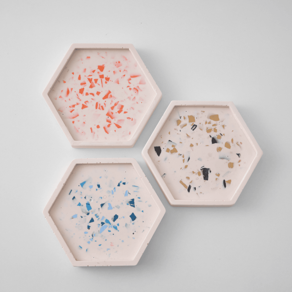 Terrazzo Bardak Altlığı/Mini Tabak