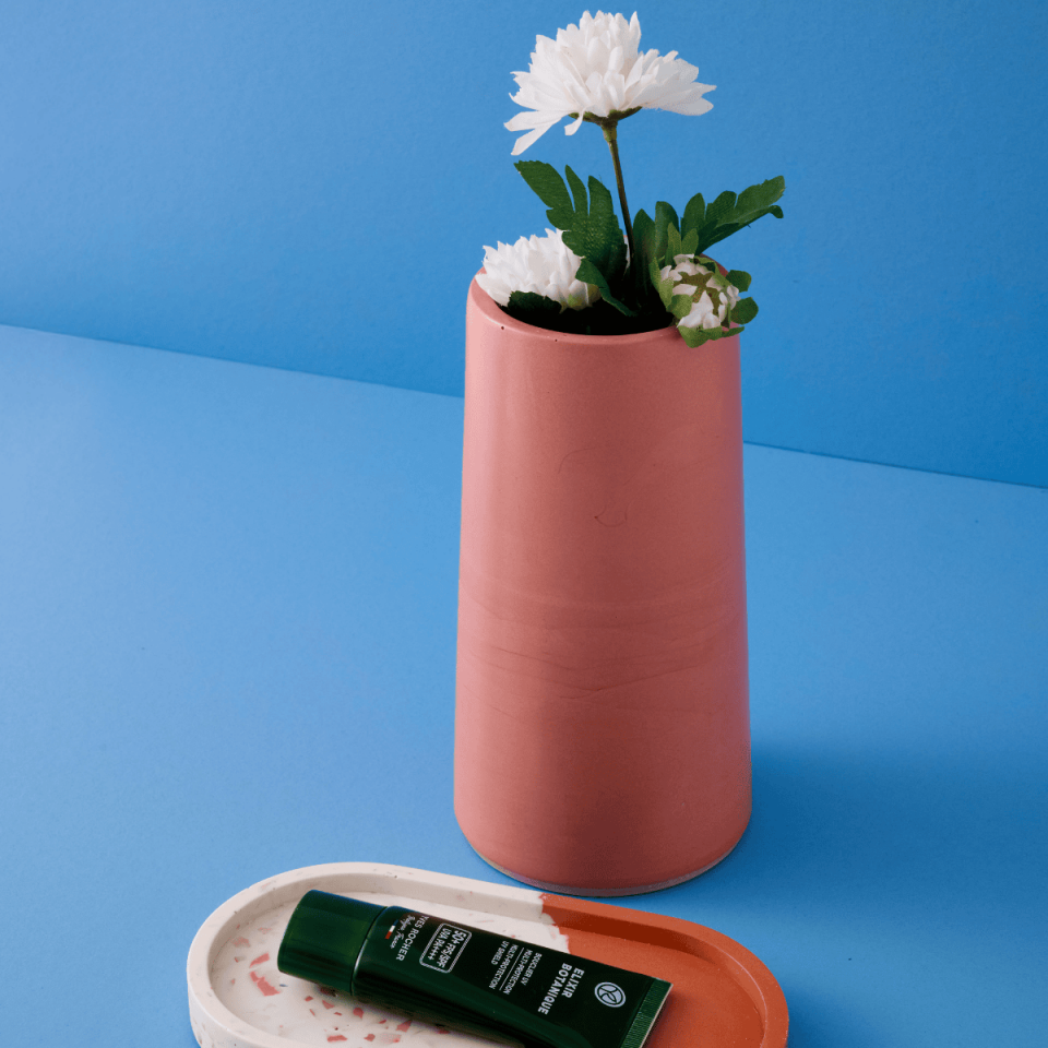 El Yapımı Vazo Terakota