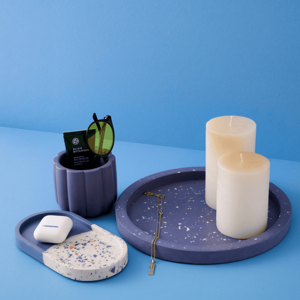 Mor Terrazzo Tasarım Hediye Seti