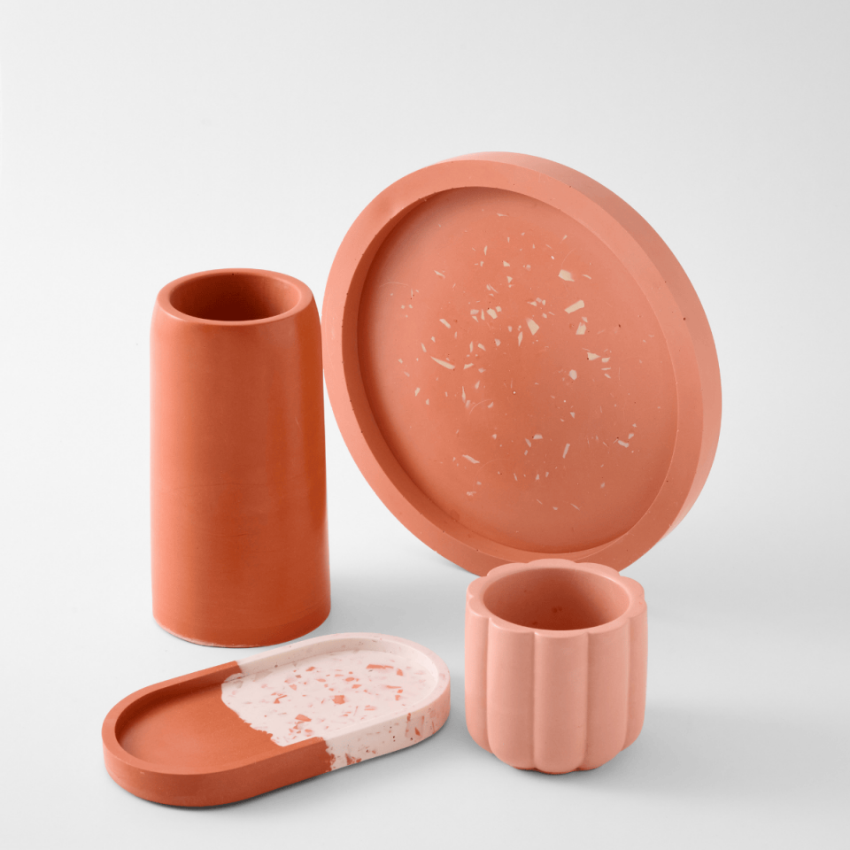 Terracotta Terrazzo Tasarım Hediye Seti