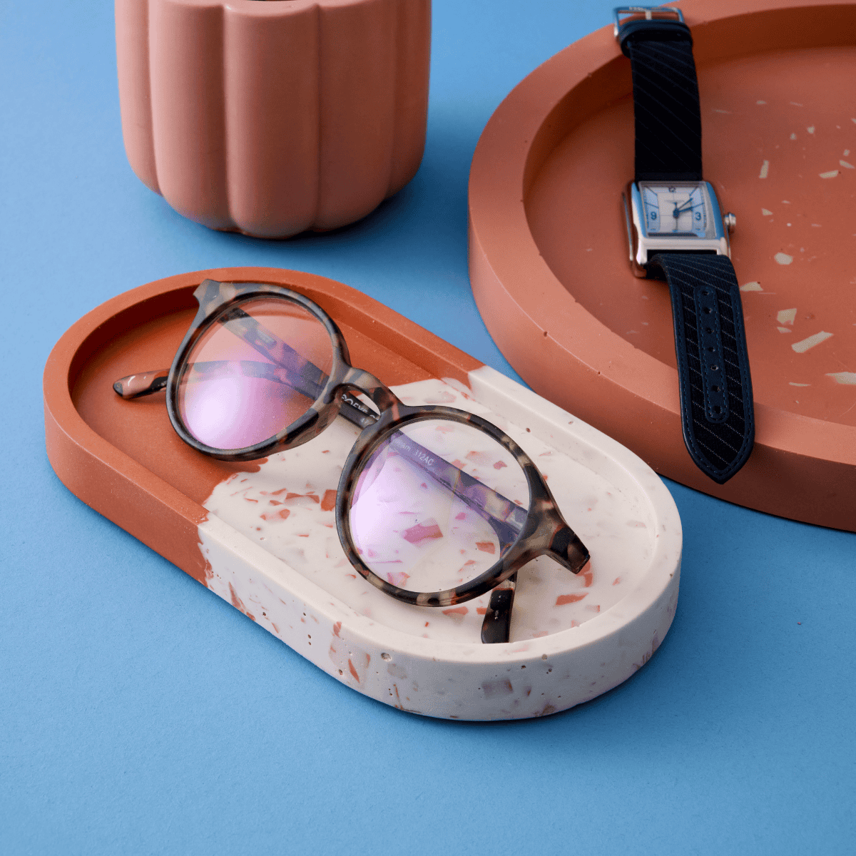 Terracotta Terrazzo Tasarım Hediye Seti