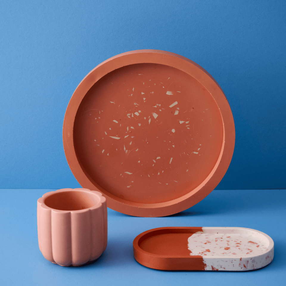 Terracotta Terrazzo Tasarım Hediye Seti