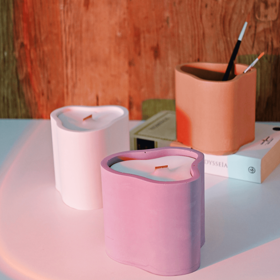 Wave Collection: El Yapımı Kokulu Dekoratif Mum