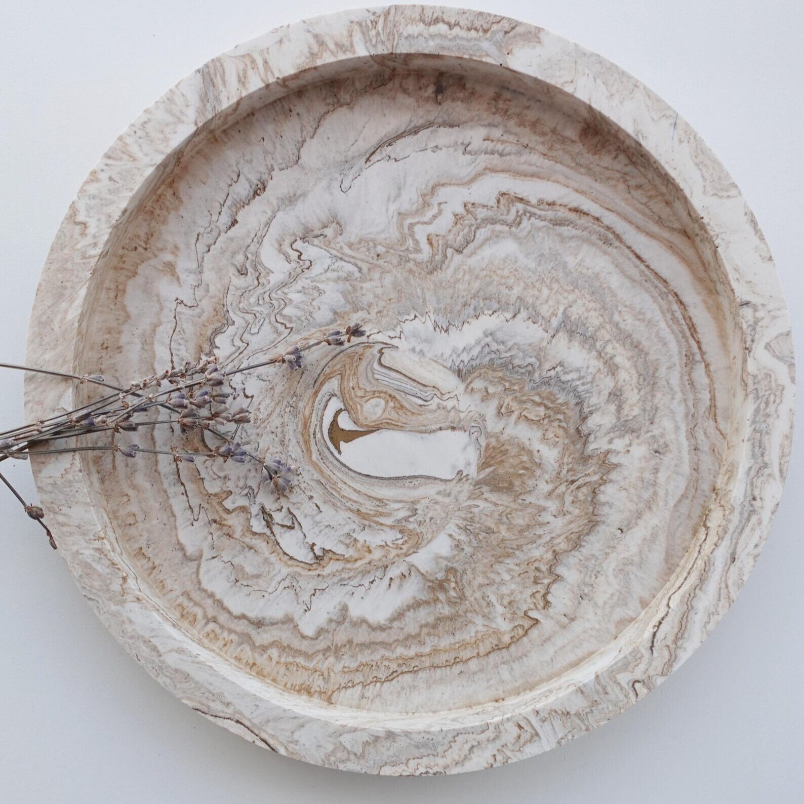 Mermer Tasarım Dekoratif Tepsi